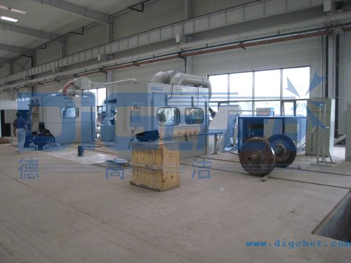 高速動車輪對除漆、輪對清洗系統